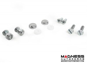 FIAT 500L License Plate Frame - Brushed Stainless Steel - 500L Logo - Standard FIAT 500L License Plate Frame - Brushed Stainless Steel - 500L Logo - Standard